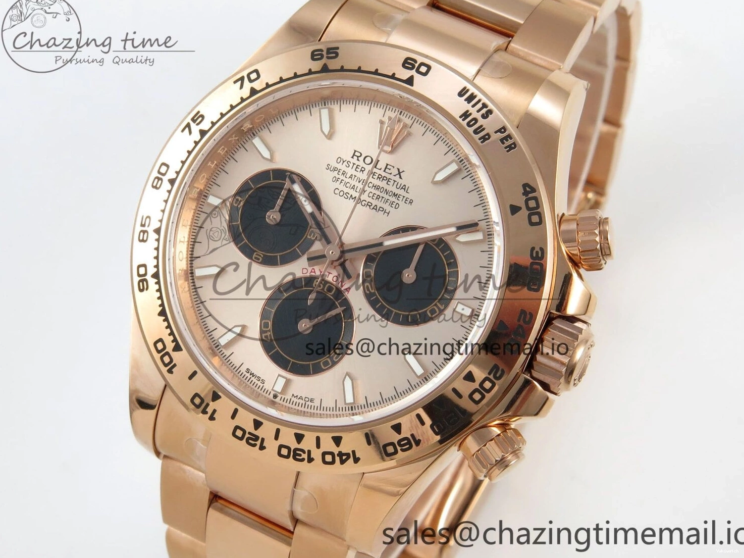 Bracelet Stick Dial 1:1 Black RG APSF Markers RG Best Daytona Edition 904L 126505 RG On SH4131 1229